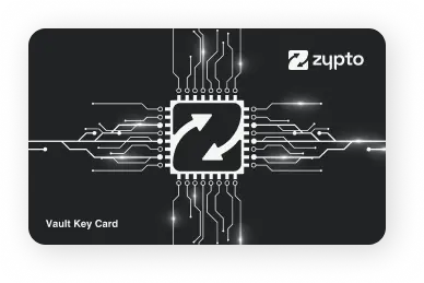 Zypto Vault Key Card NFC Hardware Wallet